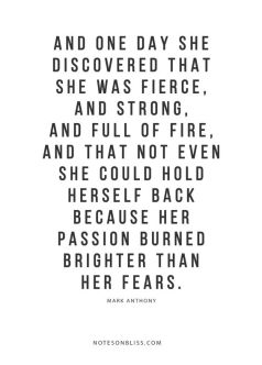 and one day she discovered